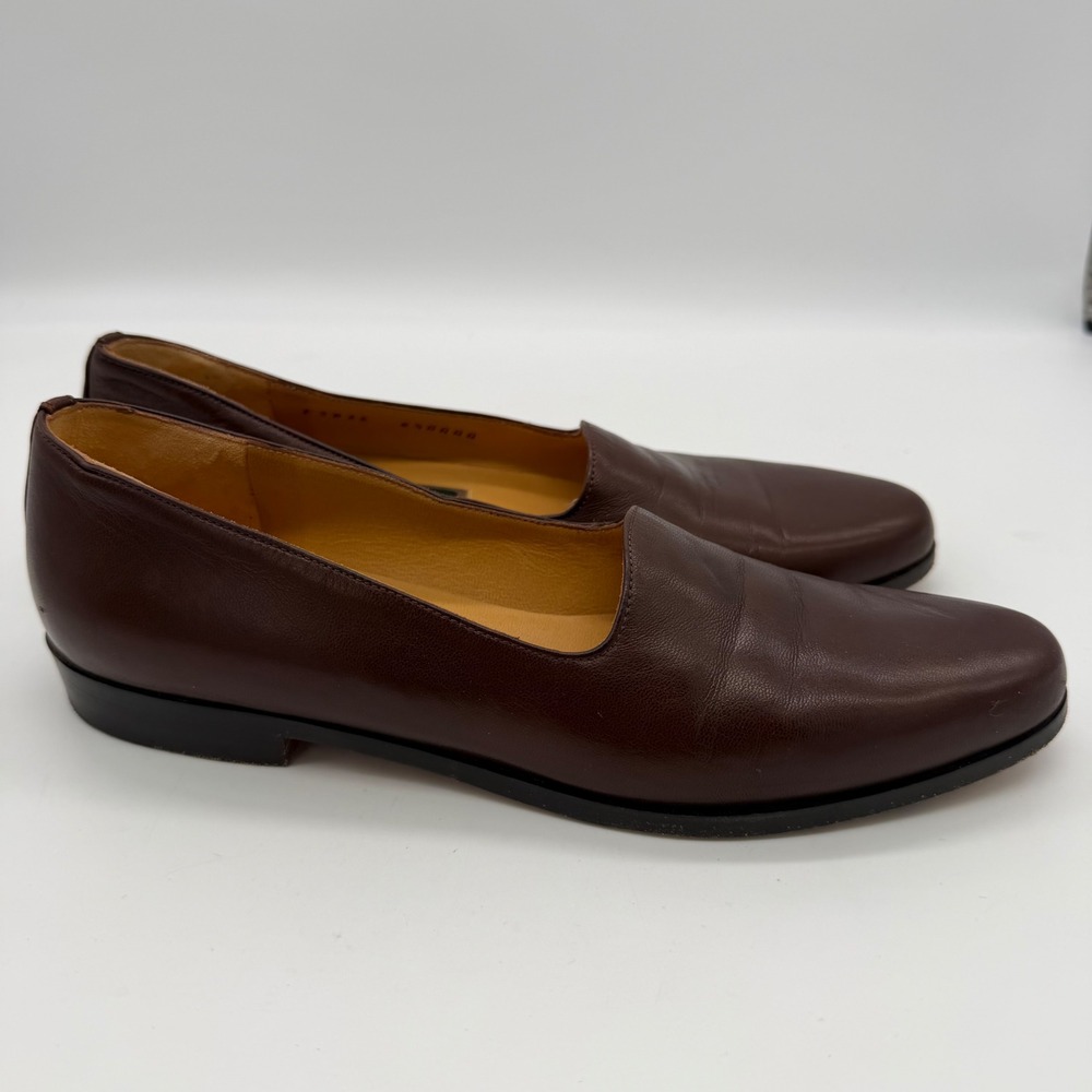 Vintage Cole Haan Italian Leather Loafers Brown Slip On Flats 6.5 AAAA F3835 - Picture 3 of 8